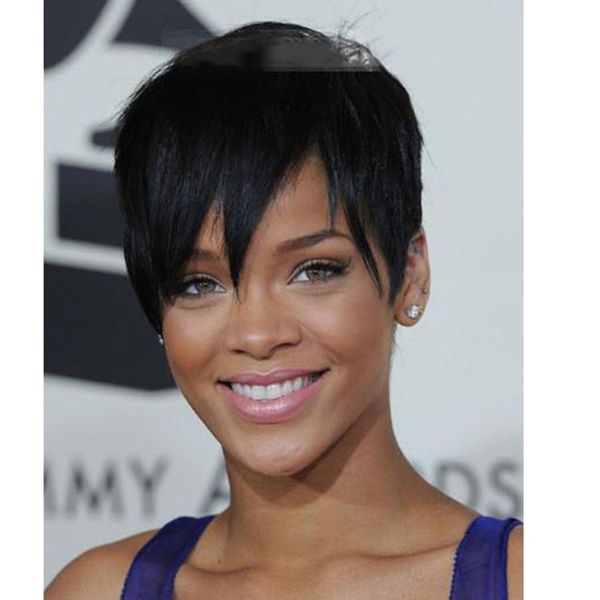 Rihanna's Hairstyle Black Short Wigs for Black White Women Synthetic Hair Pelucas Pelo Natural Perruque Courte Peruca Pruiken Fashion in Eur
Rihanna's Hairstyle Black Short Wigs for Black White Women Synthetic Hair Pelucas Pelo Natural Perruque Courte Peruca Pruiken Fashion in Eur