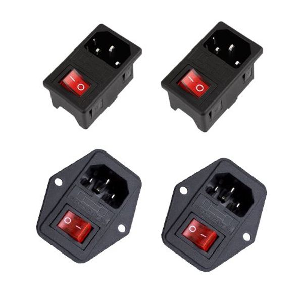 inlet module 3 pin male power connector socket plug with fuse switches iec320 c14 red/ green for industrial controlle
inlet module 3 pin male power connector socket plug with fuse switches iec320 c14 red/ green for industrial controlle