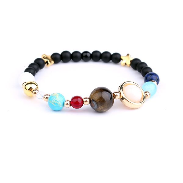 universe galaxy the eight planets in the solar system guardian star natural stone beads charm bracelet bangle for women & men, Golden;silver
universe galaxy the eight planets in the solar system guardian star natural stone beads charm bracelet bangle for women & men, Golden;silver
