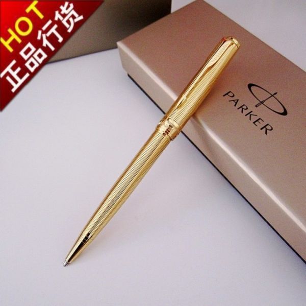 Free Shipping Parker Pens All Metal Gold Ballpoint Pen Office Good Quality Pens School Suppliers Stationery Refill 0.7 mm Pens for Writing
Free Shipping Parker Pens All Metal Gold Ballpoint Pen Office Good Quality Pens School Suppliers Stationery Refill 0.7 mm Pens for Writing