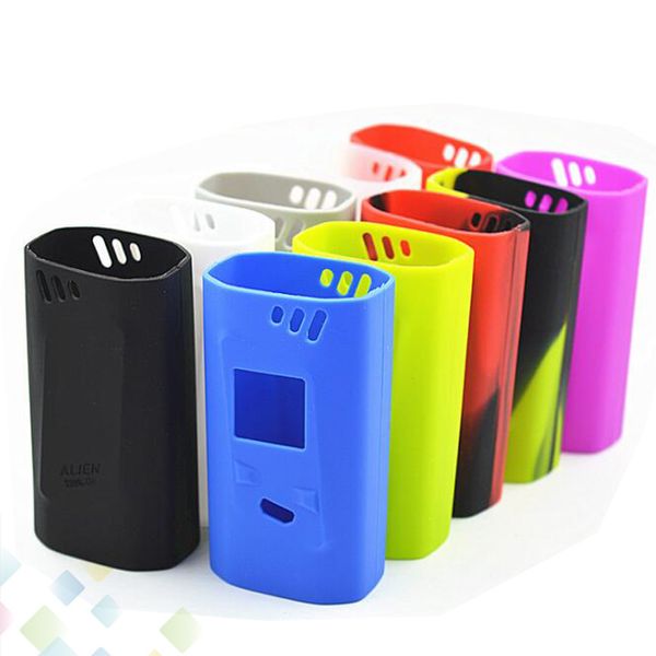 

Alien 220W Silicon Case Alien Skin Cases Colorful Soft Silicone Sleeve Cover Skin For Alien 220 TC Box Mod DHL Free