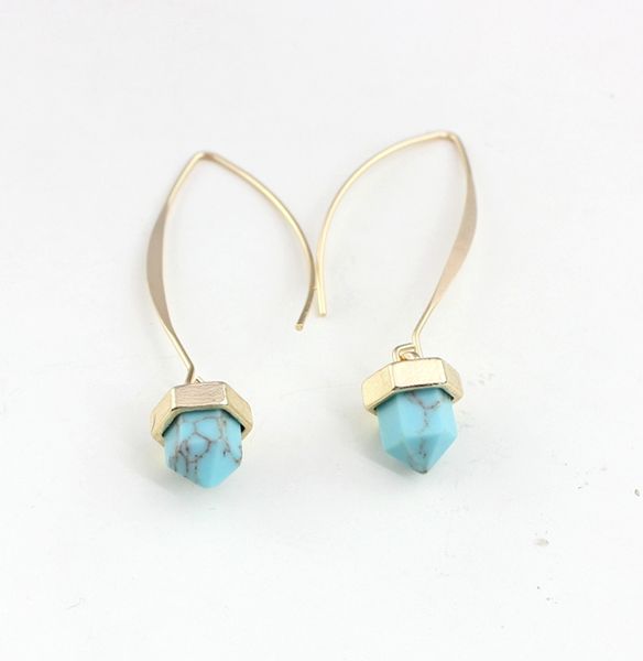 kite turquoise bullet train earring, durzy geometry stone, cute gift for women, and hign quality, Silver
kite turquoise bullet train earring, durzy geometry stone, cute gift for women, and hign quality, Silver