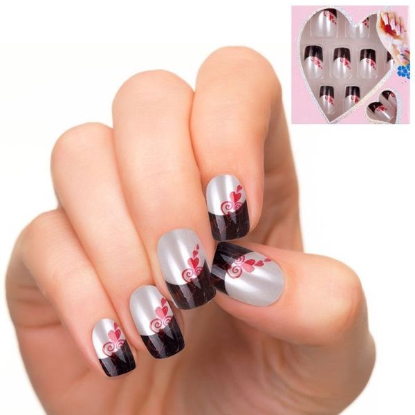 wholesale- 24pcs/lot false fingernails new faux ongles printed acrylic nail tips art design fake nails with glue jq132, Red;gold
wholesale- 24pcs/lot false fingernails new faux ongles printed acrylic nail tips art design fake nails with glue jq132, Red;gold