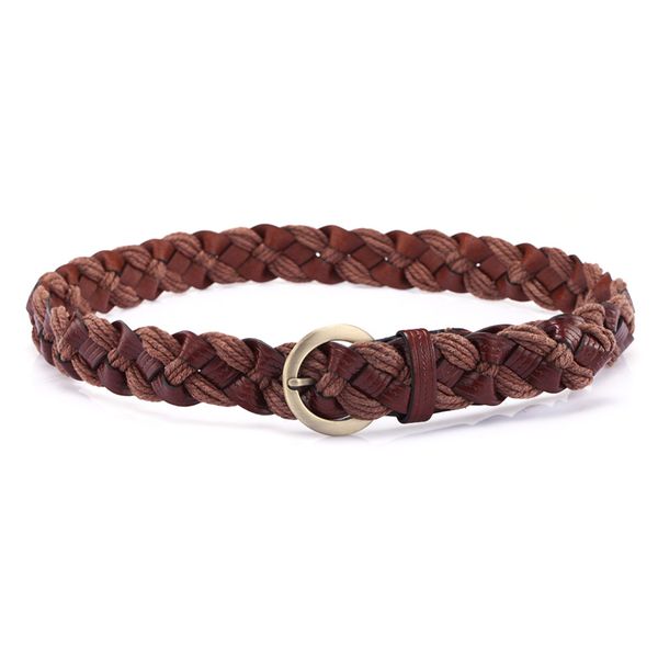 wholesale- new women's wax cord knitted belt fashion genuine leather all-match women decoration crushed cowhide strap casual pants belt, Black;brown
wholesale- new women's wax cord knitted belt fashion genuine leather all-match women decoration crushed cowhide strap casual pants belt, Black;brown