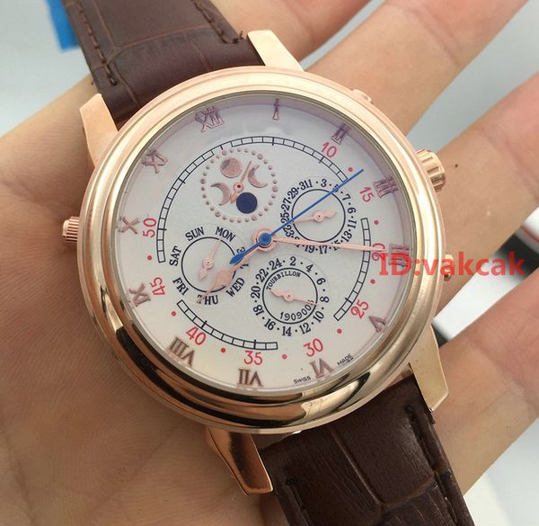 New Gold Leather Top luxury brand Mechanical Men's Stainless Steel Automatic Movement Watch Sports Self-wind mens Watches tag Wristwatch
New Gold Leather Top luxury brand Mechanical Men's Stainless Steel Automatic Movement Watch Sports Self-wind mens Watches tag Wristwatch