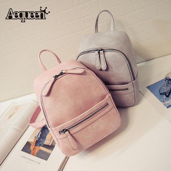 wholesale- aequeen women backpack small candy color rucksack zipper bag ladies school bag backpacks for teenage girls
wholesale- aequeen women backpack small candy color rucksack zipper bag ladies school bag backpacks for teenage girls