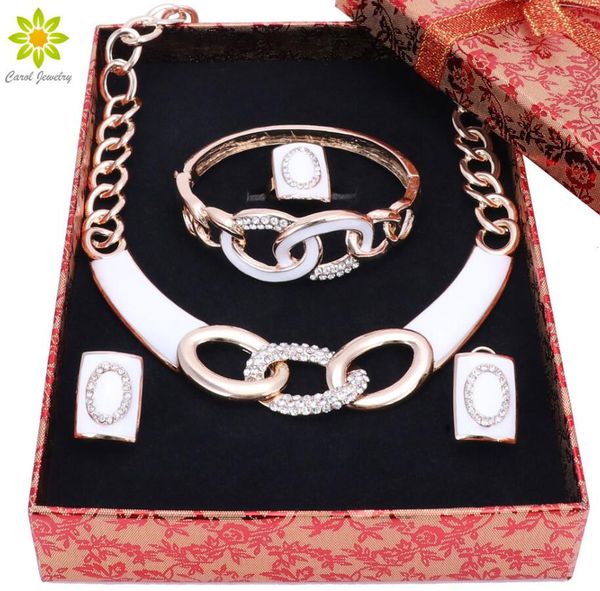 new jewelry sets necklace ring bracelet earrings wedding gold plated for women crystal maxi dress accessories+gift boxes, Silver
new jewelry sets necklace ring bracelet earrings wedding gold plated for women crystal maxi dress accessories+gift boxes, Silver