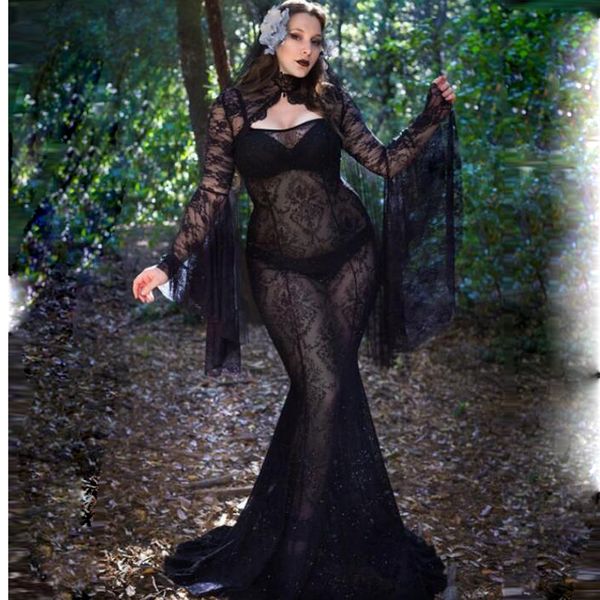 великолепный сексуальный милая вечерние платья see-though черное кружево русалка dress 2017 иллюзия высокая шея труба рукавом длинные партии, Black
великолепный сексуальный милая вечерние платья see-though черное кружево русалка dress 2017 иллюзия высокая шея труба рукавом длинные партии, Black