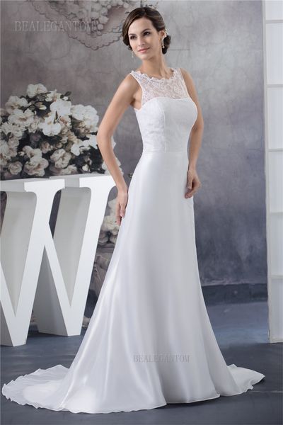 2017 scoop lace mermaid wedding dresses appliques lace up vintage plus size bridal gowns bm42, White
2017 scoop lace mermaid wedding dresses appliques lace up vintage plus size bridal gowns bm42, White