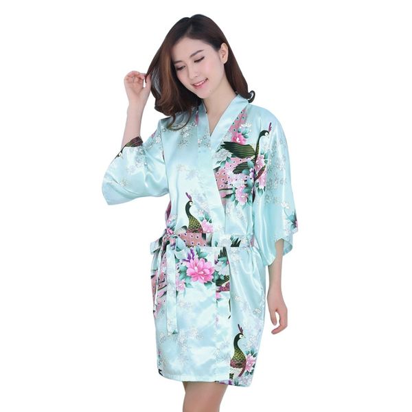 wholesale- women v-neck robes pajamas vogue peacock printed silk loose nightwear dress, Black;red
wholesale- women v-neck robes pajamas vogue peacock printed silk loose nightwear dress, Black;red