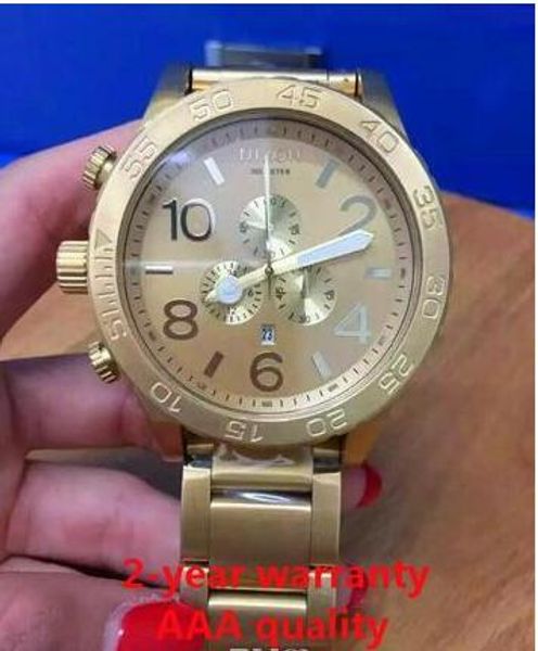 Nx men 51 30 chronograph a083 502 a083502 all gold tainle teel quartz watch 51mm water proof gold dial watch original box
Nx men 51 30 chronograph a083 502 a083502 all gold tainle teel quartz watch 51mm water proof gold dial watch original box