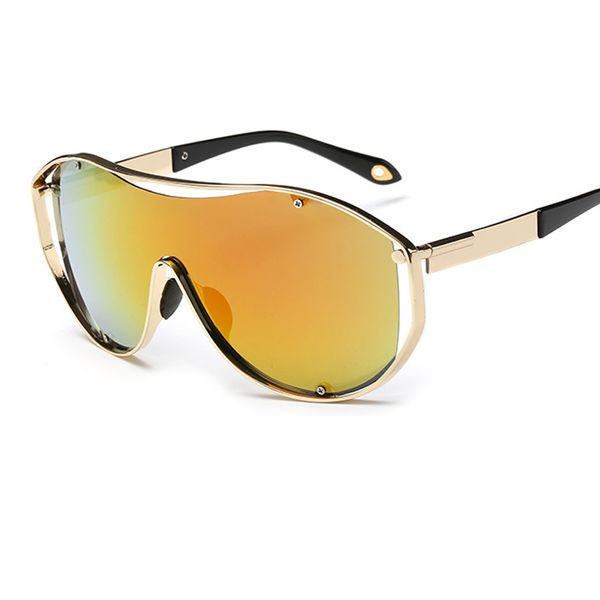 metal one lens sunglasses men big frame ladies designer sun glasses for women gold oculos de sol uv400 y96, White;black
metal one lens sunglasses men big frame ladies designer sun glasses for women gold oculos de sol uv400 y96, White;black
