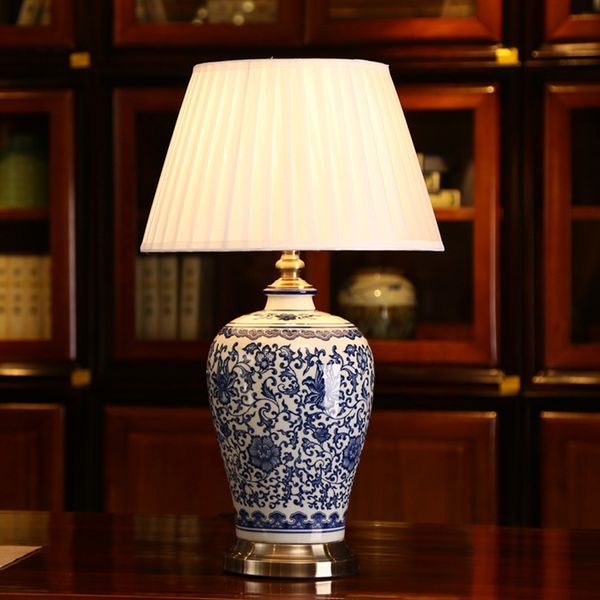 led dimmable blue and white porcelain table lamps china flower chinese cemaric desk lamp home bedroom bed side reading table light
led dimmable blue and white porcelain table lamps china flower chinese cemaric desk lamp home bedroom bed side reading table light