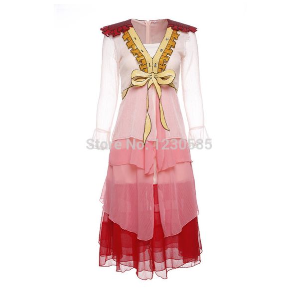 2017 pink deep v collar long sleeves ruffles long women dress vintage sequins runway dress evening party elegant, Black
2017 pink deep v collar long sleeves ruffles long women dress vintage sequins runway dress evening party elegant, Black