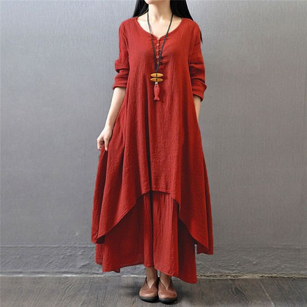 wholesale fashion women autumn cotton linen boho solid long maxi dress casual loose long sleeve v-neck dress vestidos plus size hot, Black;gray
wholesale fashion women autumn cotton linen boho solid long maxi dress casual loose long sleeve v-neck dress vestidos plus size hot, Black;gray