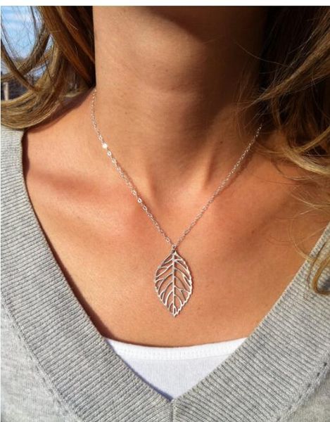 vintage punk gold hollow two leaf pendant necklace clavicle chain leaves charm necklace statement jewelry women christmas gift, Silver
vintage punk gold hollow two leaf pendant necklace clavicle chain leaves charm necklace statement jewelry women christmas gift, Silver