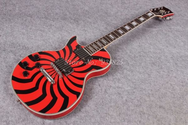 In Stock -Top factory Custom Zakk Wylde Signature Electric Guitar Bullseye Black & Red, Pretty G type guitarra
In Stock -Top factory Custom Zakk Wylde Signature Electric Guitar Bullseye Black & Red, Pretty G type guitarra
