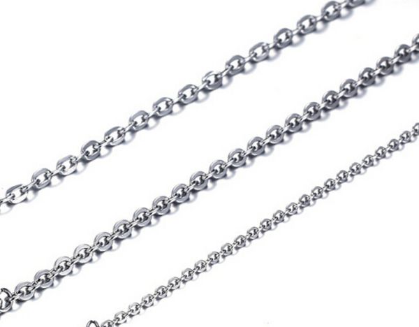 wholesale 20pcs silver color fashion stainless steel thin 2mm/3mm strong oval link chain necklace 18''/ 20''for women gi
wholesale 20pcs silver color fashion stainless steel thin 2mm/3mm strong oval link chain necklace 18''/ 20''for women gi