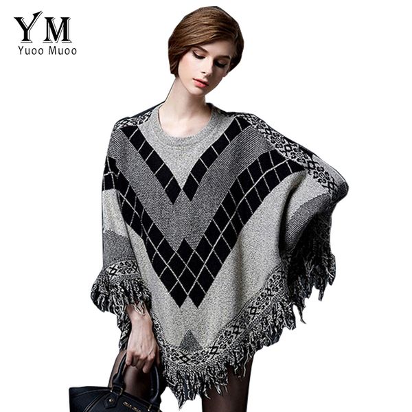 wholesale- fashion women ponchos 2016 autumn batwing sleeve knitted sweaters and pullovers loose capes and ponchos casual oversized sweater, White;black
wholesale- fashion women ponchos 2016 autumn batwing sleeve knitted sweaters and pullovers loose capes and ponchos casual oversized sweater, White;black