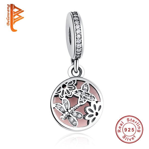 BELAWANG New 925 Sterling Silver Beads Butterfly Dragonfly Flower Pink Enamel Charm Fit Pandora Snake Chain Bracelets&Necklaces DIY Jewelry
BELAWANG New 925 Sterling Silver Beads Butterfly Dragonfly Flower Pink Enamel Charm Fit Pandora Snake Chain Bracelets&Necklaces DIY Jewelry