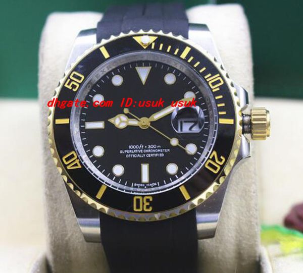 luxury wristwatch rubber bracelet 116613 & ss black ceramic bezel mint 40mm automatic mechanical men watches new arrival, Slivery;brown
luxury wristwatch rubber bracelet 116613 & ss black ceramic bezel mint 40mm automatic mechanical men watches new arrival, Slivery;brown