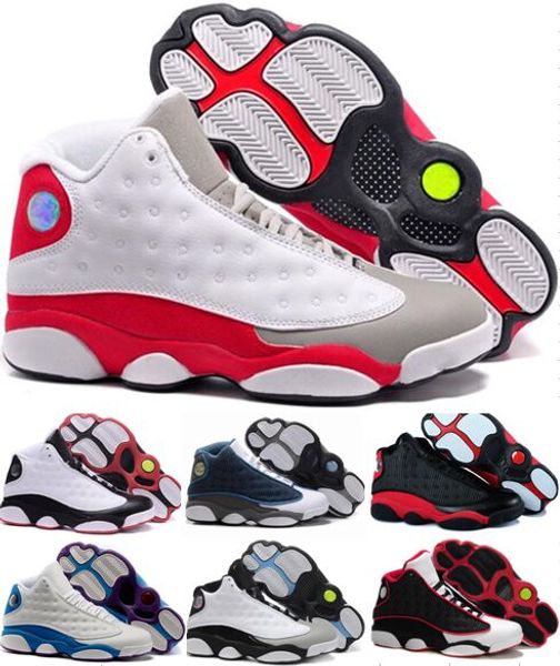 High Quality 13 13s Basketball Shoes Sports Shoes Men Leather Black Toe Bred Navy Game Grey Toe Flint Grey Sneakers 11 36 47
High Quality 13 13s Basketball Shoes Sports Shoes Men Leather Black Toe Bred Navy Game Grey Toe Flint Grey Sneakers 11 36 47