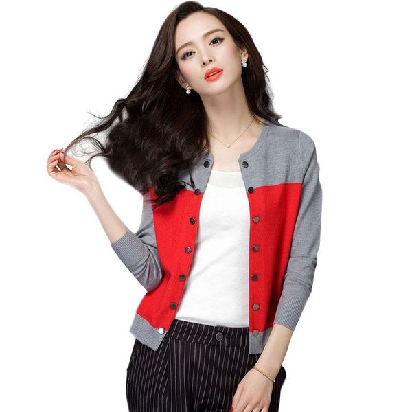 wholesale- women fashion long sleeve knitted cardigan knitwear sweater short coat two colors jacket, Black;brown 
wholesale- women fashion long sleeve knitted cardigan knitwear sweater short coat two colors jacket, Black;brown