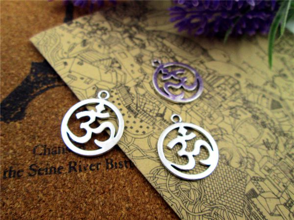 60pcs--yoga charms, antique tibetan silver delicate and elegant yoga charm pendant, om charms 19x22mm, Bronze;silver
60pcs--yoga charms, antique tibetan silver delicate and elegant yoga charm pendant, om charms 19x22mm, Bronze;silver