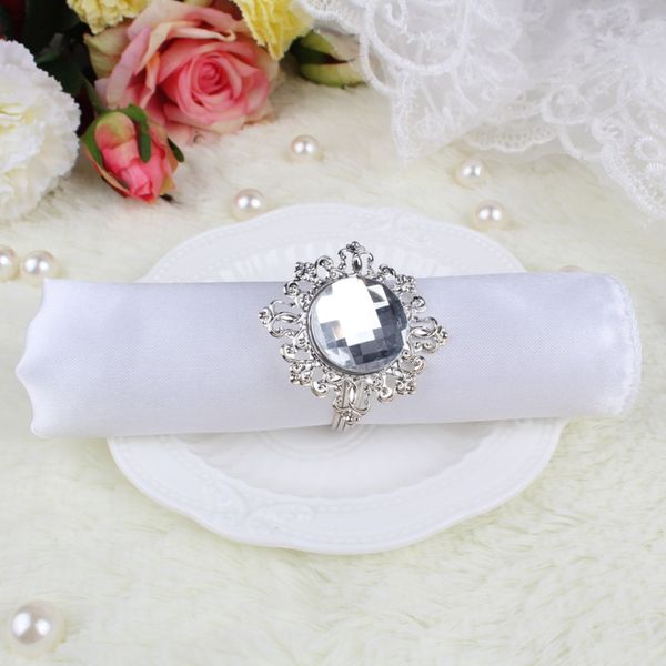 wholesale- 10pcs diamond acrylic napkin rings stone silver-tone serviette holder wedding banquet bridal dinner table favor supply
wholesale- 10pcs diamond acrylic napkin rings stone silver-tone serviette holder wedding banquet bridal dinner table favor supply