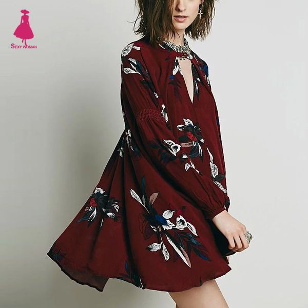 wholesale- vintage floral print deep v-neck cotton linen irregular hem loose mini dress pullover long sleeve ethnic women femme red wine, White;black
wholesale- vintage floral print deep v-neck cotton linen irregular hem loose mini dress pullover long sleeve ethnic women femme red wine, White;black