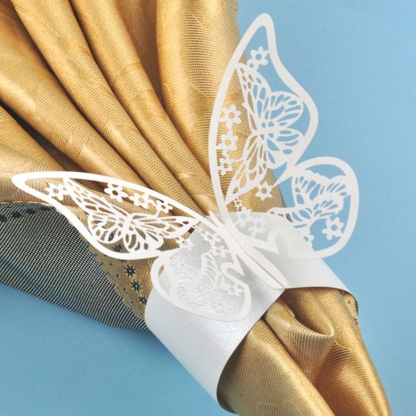 wholesale- 100pcs white butterfly laser cut napkin rings holder home dinner lunch tables servitte wedding birthday party decorations favors
wholesale- 100pcs white butterfly laser cut napkin rings holder home dinner lunch tables servitte wedding birthday party decorations favors