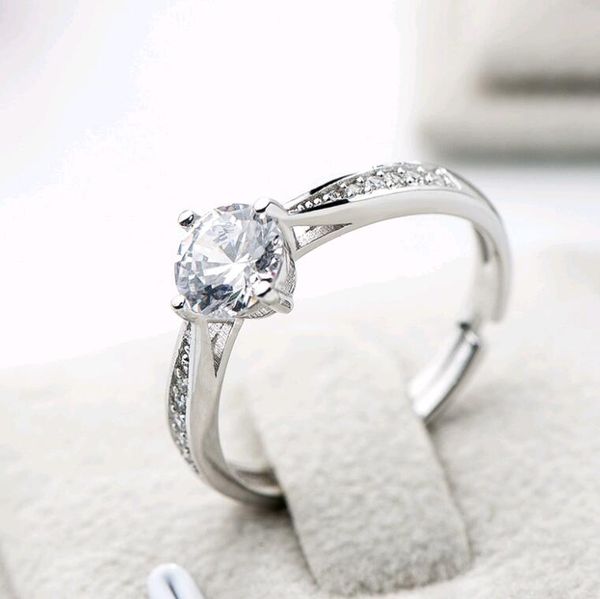 luxury micro pave setting zircon solid 925 sterling silver rhodium plated open women wedding rings jewelry 
luxury micro pave setting zircon solid 925 sterling silver rhodium plated open women wedding rings jewelry