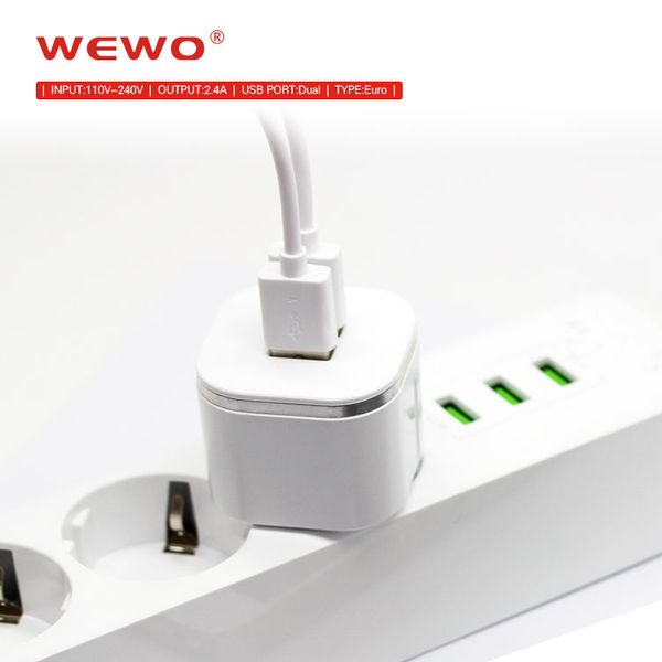 original wewo 5v 2.4a fast phone chargers dual usb ports portable phone charger for home travel cell phone accessories
original wewo 5v 2.4a fast phone chargers dual usb ports portable phone charger for home travel cell phone accessories