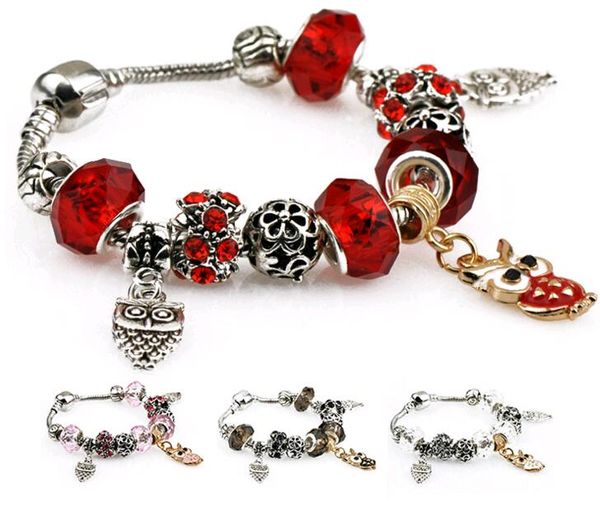 crystal snake chain charm bracelets fashion designer owl pendants jewelry for women four colors, Golden;silver
crystal snake chain charm bracelets fashion designer owl pendants jewelry for women four colors, Golden;silver
