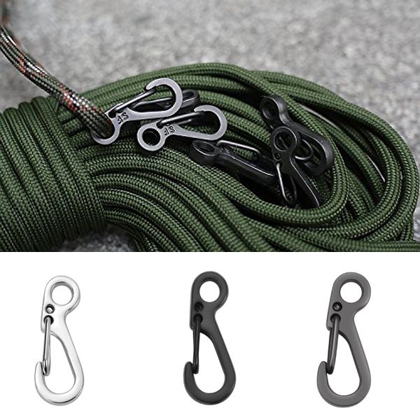 

Fast Hook Carabiner Small Keychain Portable EDC Tools Outdoor Equipment Travel Gears Mini D-Shape Buckle Hanging B107Q