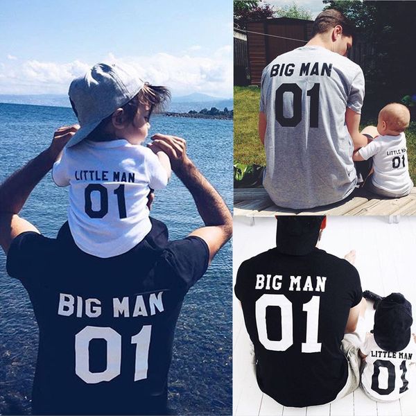 new father son matching tshirts big man little man 01 matching tshirts summer short sleeve graphic tee, White;black
new father son matching tshirts big man little man 01 matching tshirts summer short sleeve graphic tee, White;black