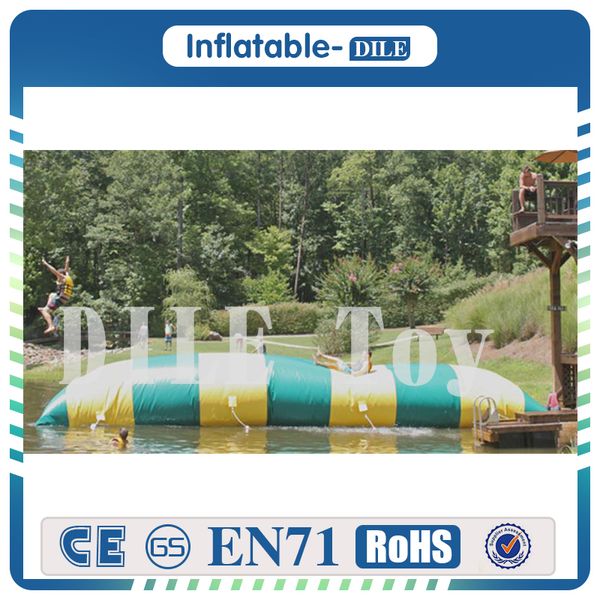 Popular 10*2m 0.9mm Inflatable Water Catapult Blob Inflatable Blob Jumping Water Blob Jump For Sale Water Pillow