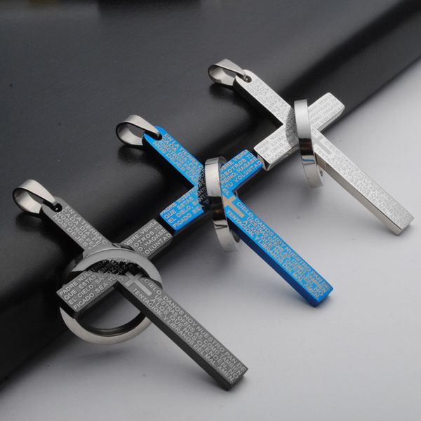 new jesus cross pendant stainless steel jesus letter cross statement charming cross necklace jewelry without chain, Bronze;silver 
new jesus cross pendant stainless steel jesus letter cross statement charming cross necklace jewelry without chain, Bronze;silver