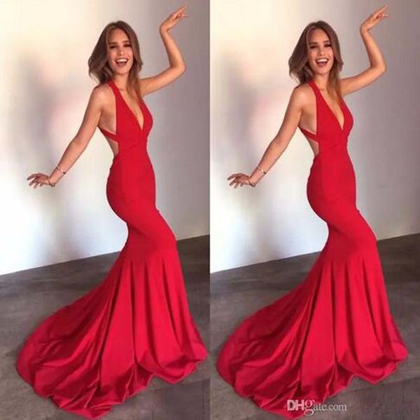 new red deep v-neck prom dresses backless criss cross straps mermaid long evening dresses 2017 new arrival stunning party dresses, Black
new red deep v-neck prom dresses backless criss cross straps mermaid long evening dresses 2017 new arrival stunning party dresses, Black