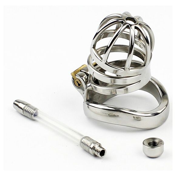 latest a275-1 design cage male chastity device stainless steel chastity lock udpds