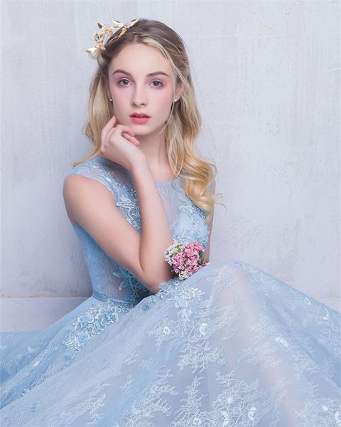 fairy lace prom dresses short sleeves long sweep train evening gowns cap sleeve applique with beads sequins special occasion dresses, Black
fairy lace prom dresses short sleeves long sweep train evening gowns cap sleeve applique with beads sequins special occasion dresses, Black