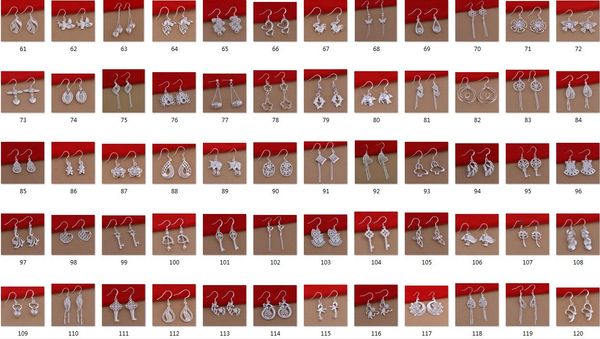 mix order 120 style sterling silver plated 925 silver fashion earrings dangles with opp bags factory price send type randomly 30pairs
mix order 120 style sterling silver plated 925 silver fashion earrings dangles with opp bags factory price send type randomly 30pairs