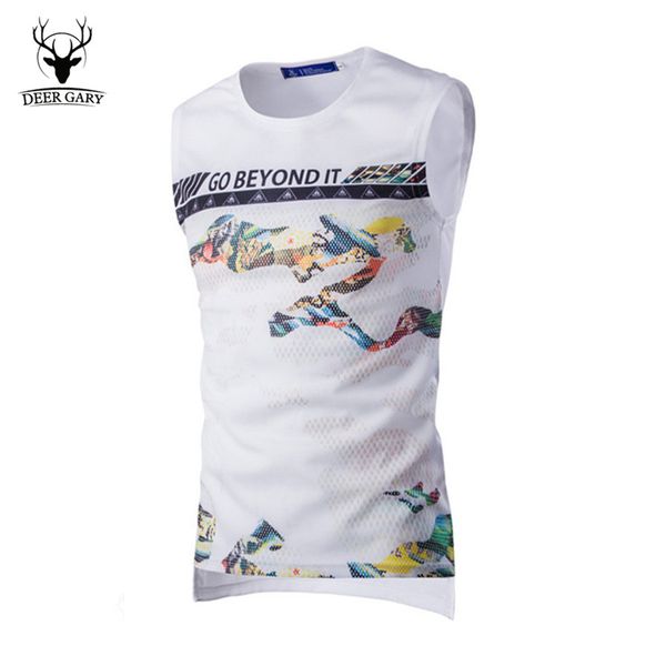 wholesale- 2016 new fashion men tank 3d print sleeveless tee casual fitness o-neck male clothing, White;black
wholesale- 2016 new fashion men tank 3d print sleeveless tee casual fitness o-neck male clothing, White;black