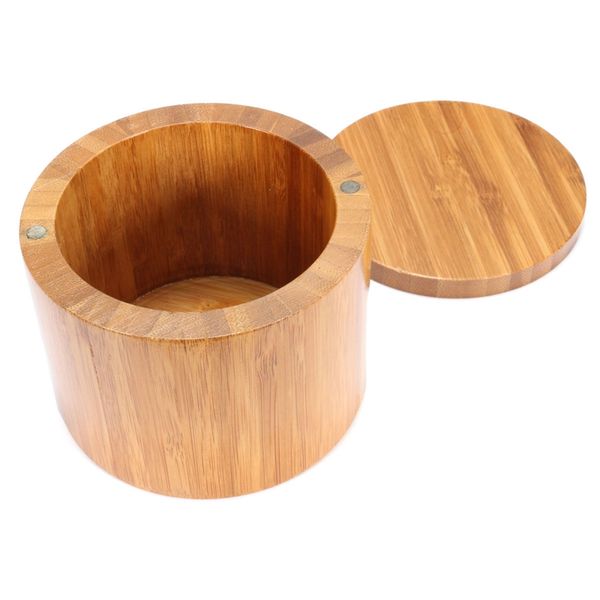 wholesale- wooden natural bamboo round salt box spice jar container modern kitchen storage case with magnet lid
wholesale- wooden natural bamboo round salt box spice jar container modern kitchen storage case with magnet lid