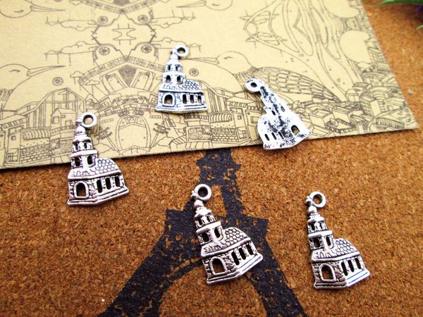 90pcs-- vintage castle charms, antique tibetan prince castle charm pendants 23x14mm, Bronze;silver
90pcs-- vintage castle charms, antique tibetan prince castle charm pendants 23x14mm, Bronze;silver