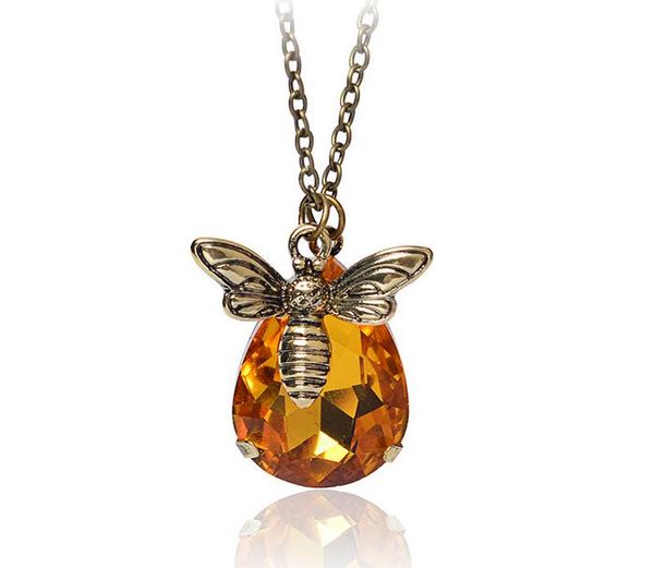 12pcs natural yellow crystal necklace bee pendant necklace alloy pendant necklaces chain length 45cm 2017 jewelry, Silver
12pcs natural yellow crystal necklace bee pendant necklace alloy pendant necklaces chain length 45cm 2017 jewelry, Silver