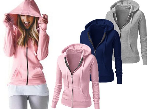 women spring autumn hooded jackets casual solid color loose coats zipper up long sleeved coat, Black
women spring autumn hooded jackets casual solid color loose coats zipper up long sleeved coat, Black