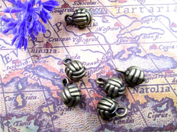 24pcs--volleyball charms, antique bronze 3d volleyball charm pendants 10x15mm, Bronze;silver
24pcs--volleyball charms, antique bronze 3d volleyball charm pendants 10x15mm, Bronze;silver
