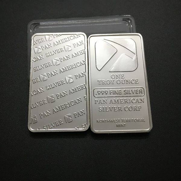 10 pcs brand new one troy oz pan american hammer fine silver plated souvenir bar coin
10 pcs brand new one troy oz pan american hammer fine silver plated souvenir bar coin