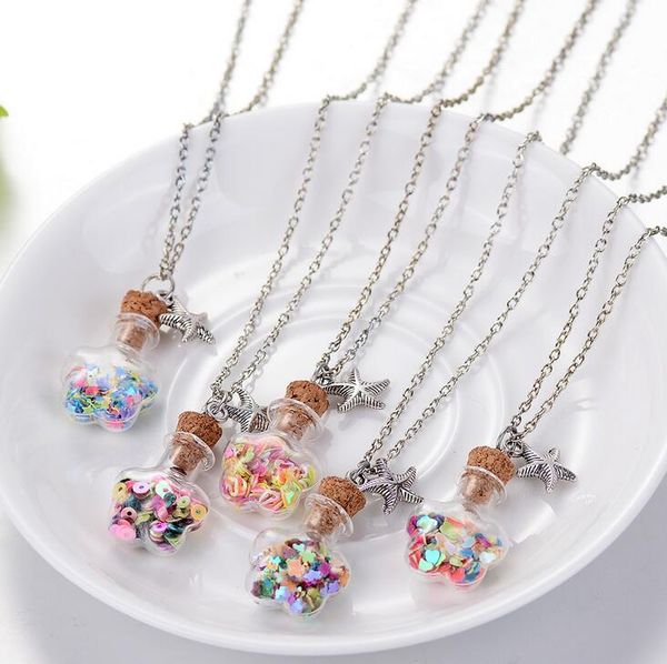 selling ocean style sequins pendant wishing bottle alloy starfish retro drift bottle necklace wfn285 (with chain) mix order 20 pieces a lot, Silver
selling ocean style sequins pendant wishing bottle alloy starfish retro drift bottle necklace wfn285 (with chain) mix order 20 pieces a lot, Silver
